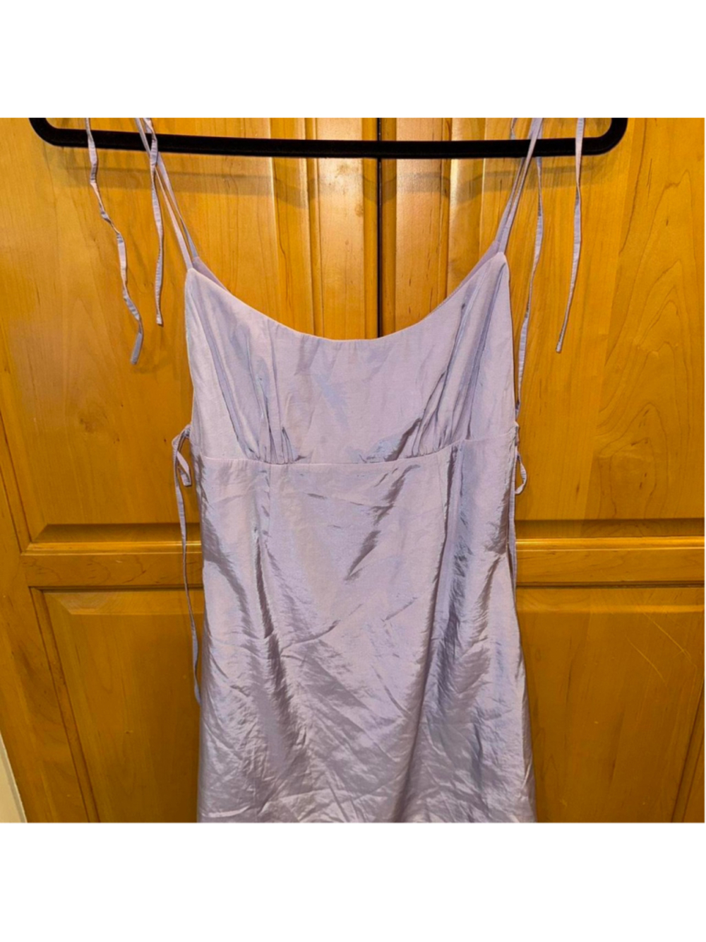 Lilac satin mini dress with adjustable straps #party #eveningwear #superdown #re